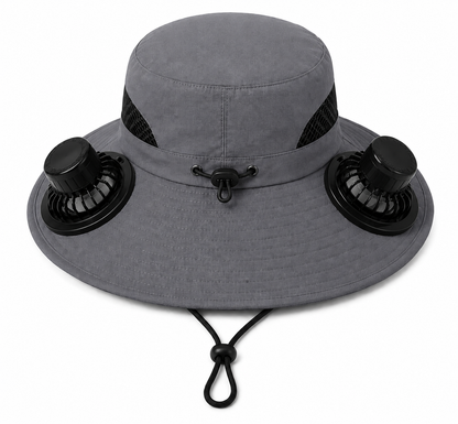 🧢 Quenzly Cooling Solar Hat – Hands-Free Cooling for Fishing, Hiking, Camping & More. ☀️