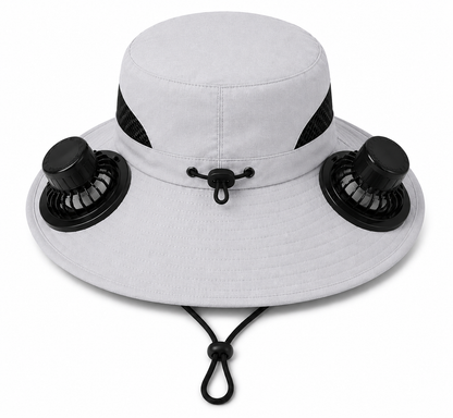 🧢 Quenzly Cooling Solar Hat – Hands-Free Cooling for Fishing, Hiking, Camping & More. ☀️