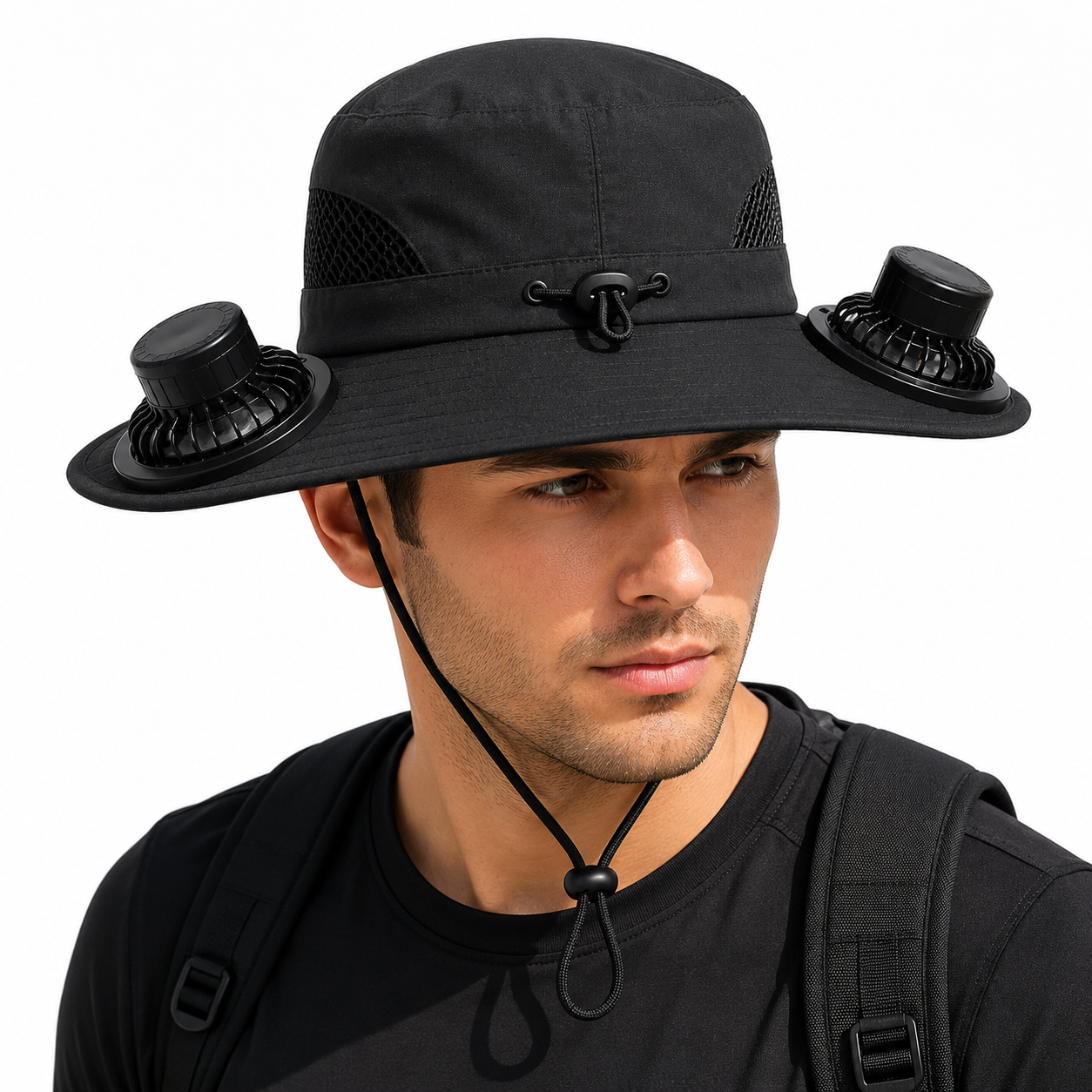 🧢 Quenzly Cooling Solar Hat – Hands-Free Cooling for Fishing, Hiking, Camping & More. ☀️