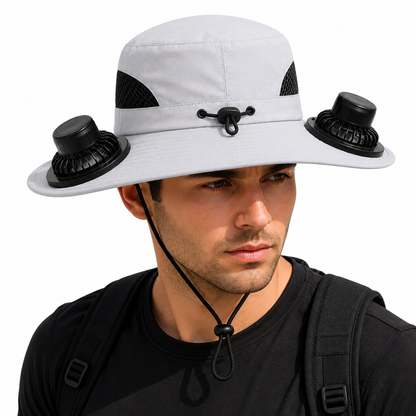 🧢 Quenzly Cooling Solar Hat – Hands-Free Cooling for Fishing, Hiking, Camping & More. ☀️