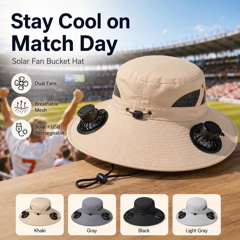🧢 Quenzly Cooling Solar Hat – Hands-Free Cooling for Fishing, Hiking, Camping & More. ☀️