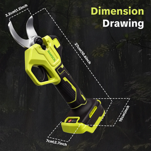 Rawsoil 1.25” Cordless Electric Pruning Shears