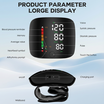 ViraZox™ Wrist Blood Pressure Monitor