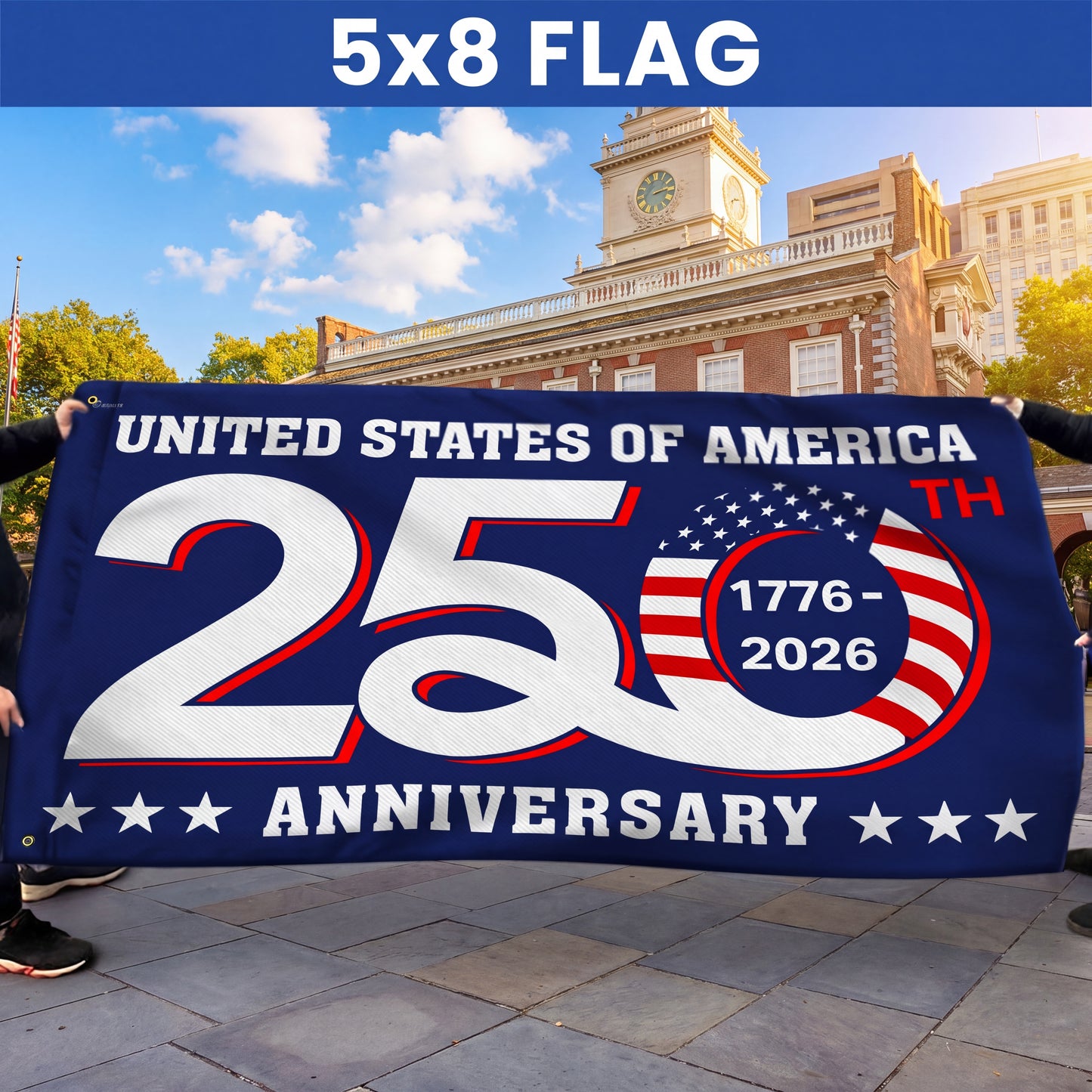 Patriotic 250th Anniversary 1776 2026 United States of America Semiquincentennial Grommet